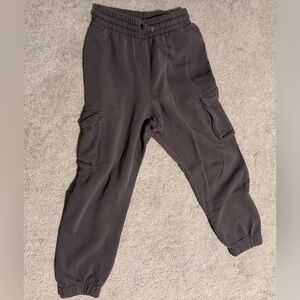 Zara gray high-waist cargo joggers